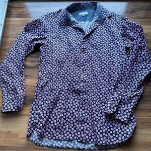 Ted baker multicolored floral dress shirt XL